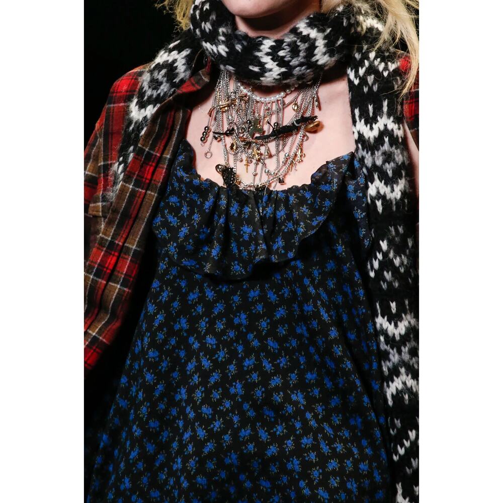 Saint Laurent Fall 2013 Hedi Slimane Floral Silk Slip Dress 36 EU 4 US YSL - Picture 2 of 8